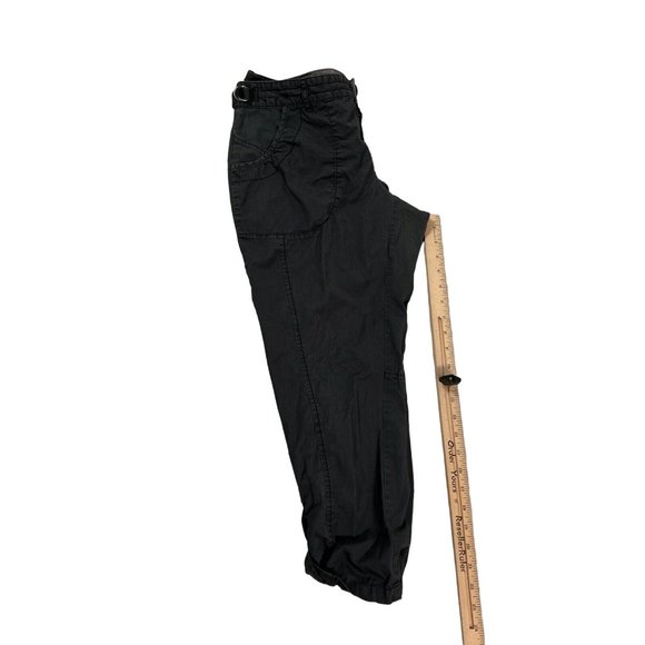 OLD NAVY Pants Women's Cotton Blend Roll-Tab Capri's Zippers Gray Size 8 - Picture 5 of 11